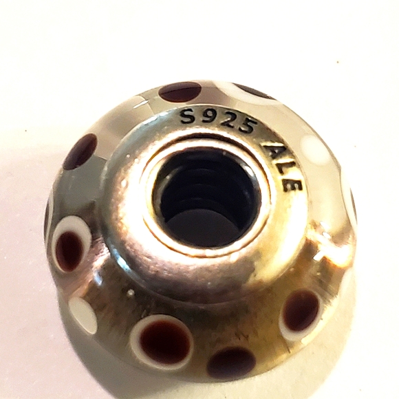 Aurhentic New Pandora Bead Charm Sterling Silver Murano Glass Bubbles Retired - Picture 7 of 7